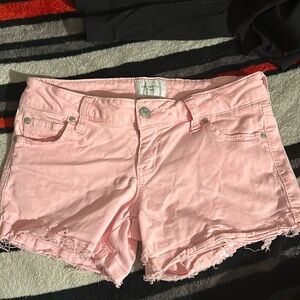 Celebrity pink shorty shorts